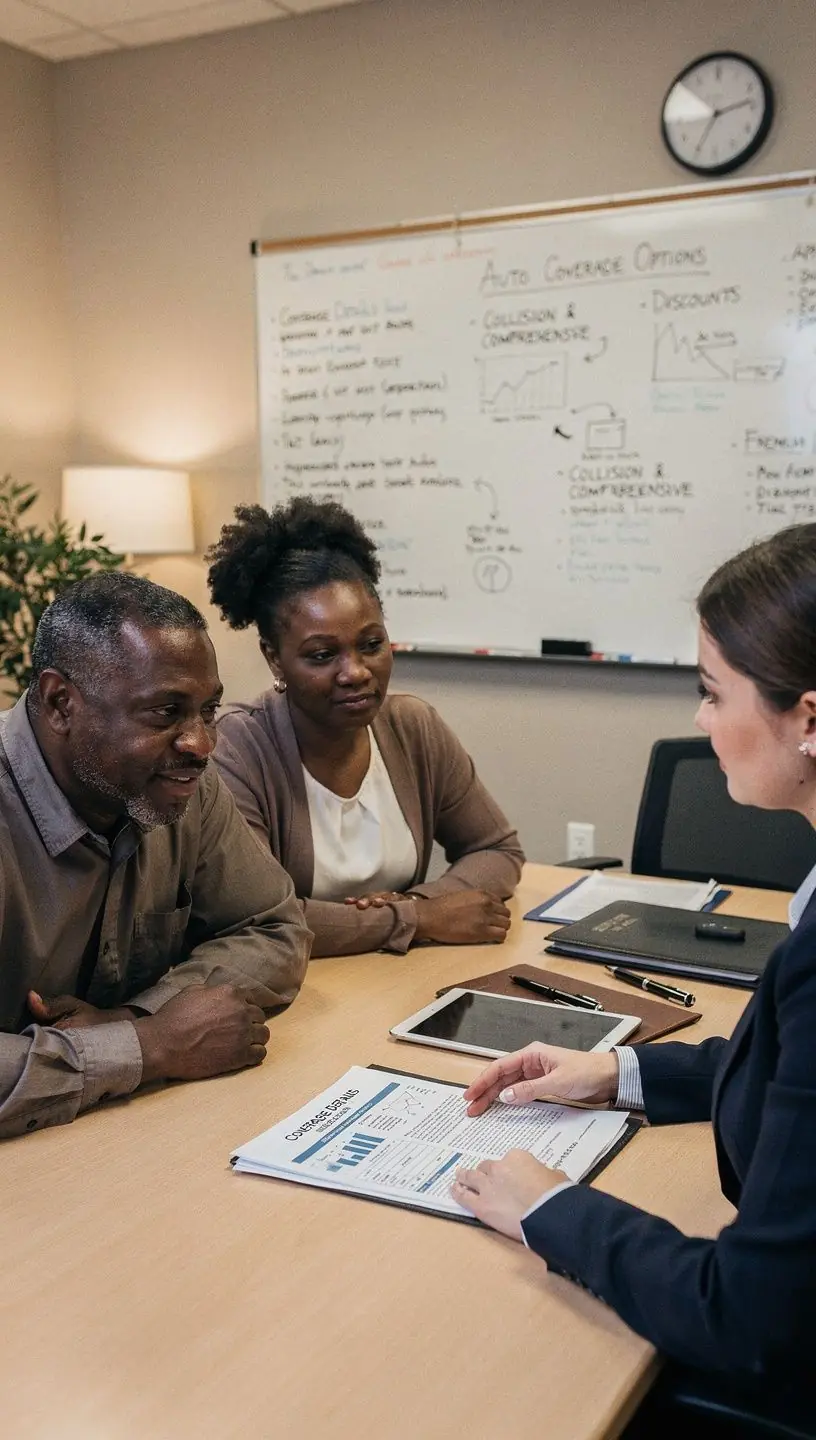 Dokumenty ubezpieczeniowe z zaznaczonymi kluczowymi informacjami.