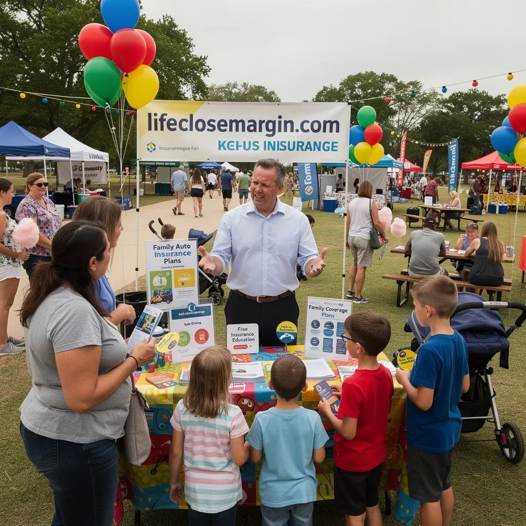 Biuro obsługi ubezpieczeń samochodowych z pracownikami pomagającymi rodzinom w doborze odpowiednich polis.